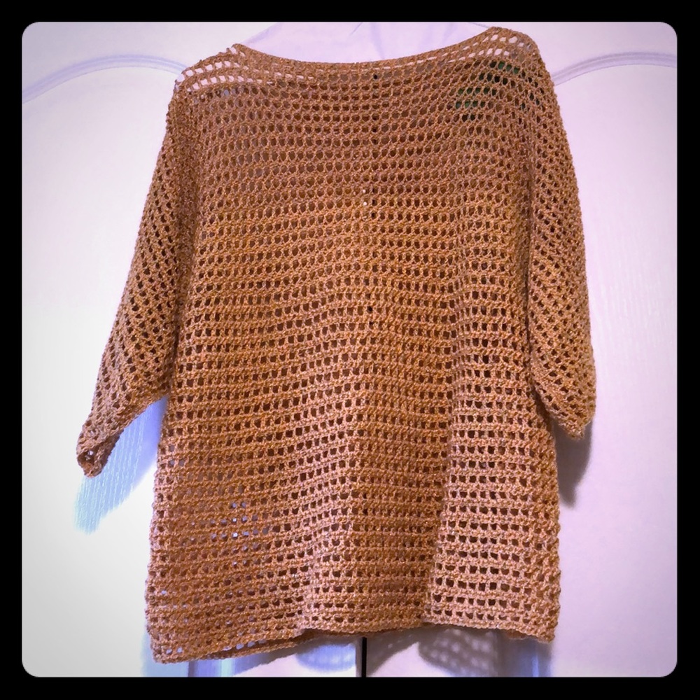 Gold knit sweater